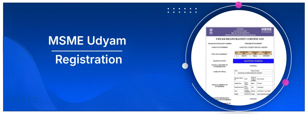 Register for UDYAM MSME